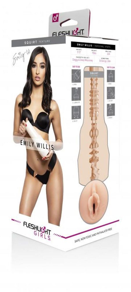 Masturbator Fleshlight Emily Willis Squirt beżowy 25 cm