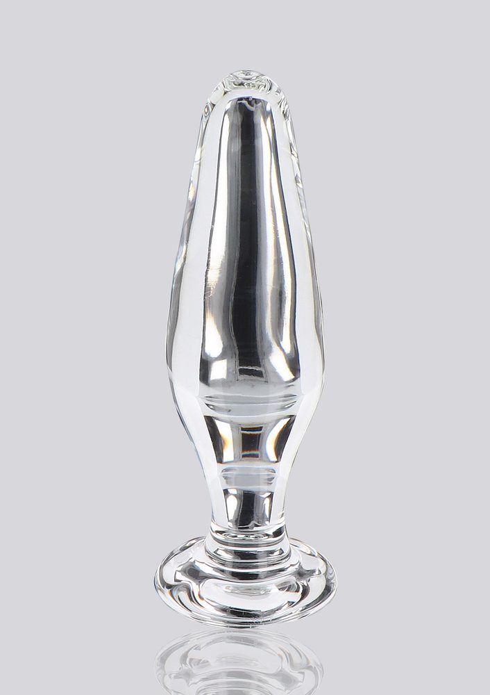 Korek analny szklany Star Sparkler ToyJoy przezroczysty 12 cm