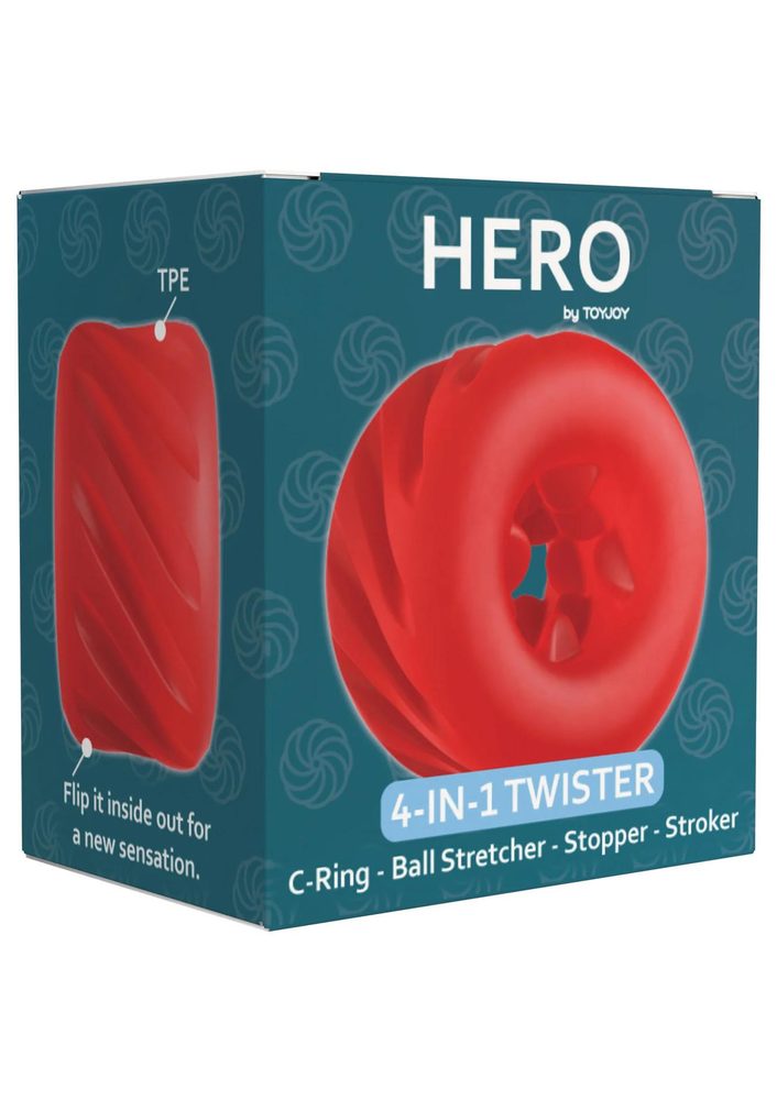 Pierścień 4 w 1 ToyJoy Hero elastyczny