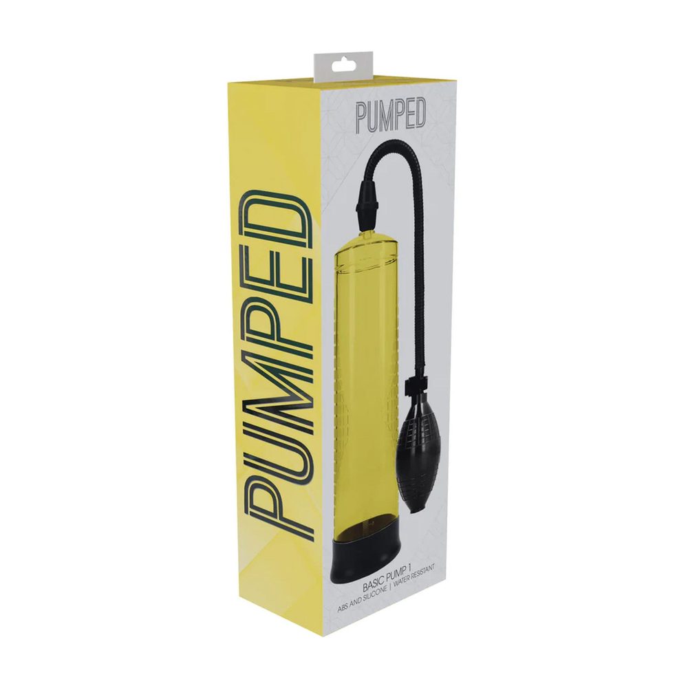 Pompka próżniowa Pumped wodoodporna żółta 31 cm