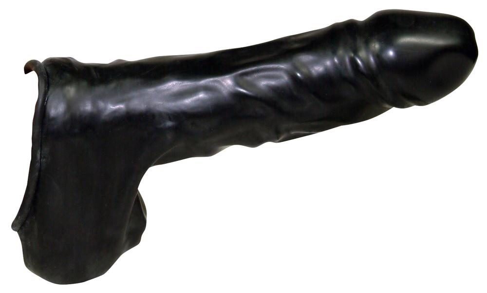 Przedłużka lateksowa Be Bizarre czarna 22 cm