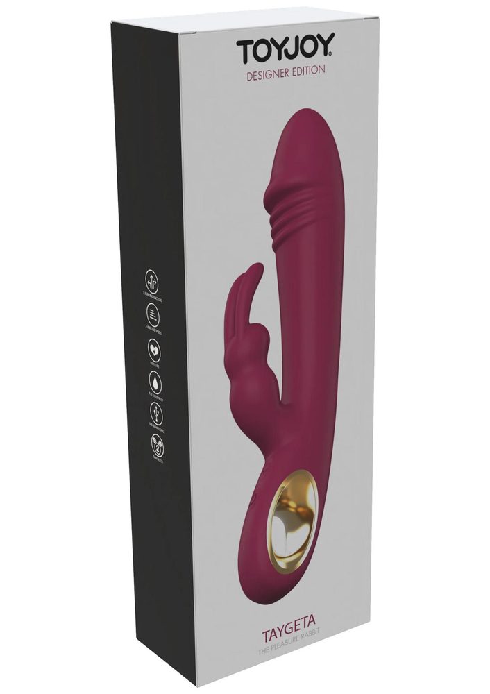 Wibrator króliczek Taygeta silikonowy fuksja USB 21 cm