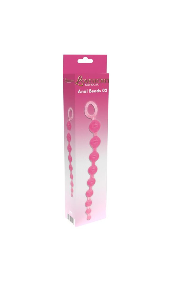 Koraliki analne silikonowe Lovesecret różowe 30 cm