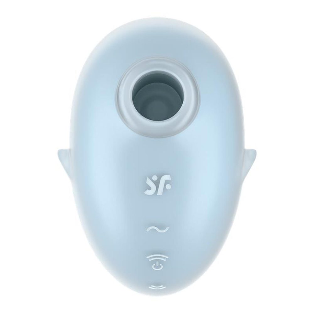 Stymulator łechtaczki Satisfyer Cutie Ghost niebieski USB wodoodporny