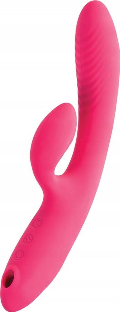 Wibrator króliczek ssący JOS Enila silikonowy różowy 23 cm USB