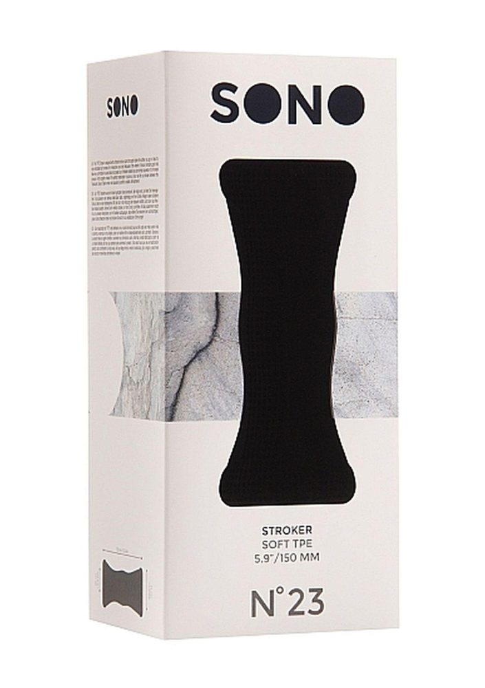 Masturbator Sono No.23 TPE czarny 15 cm