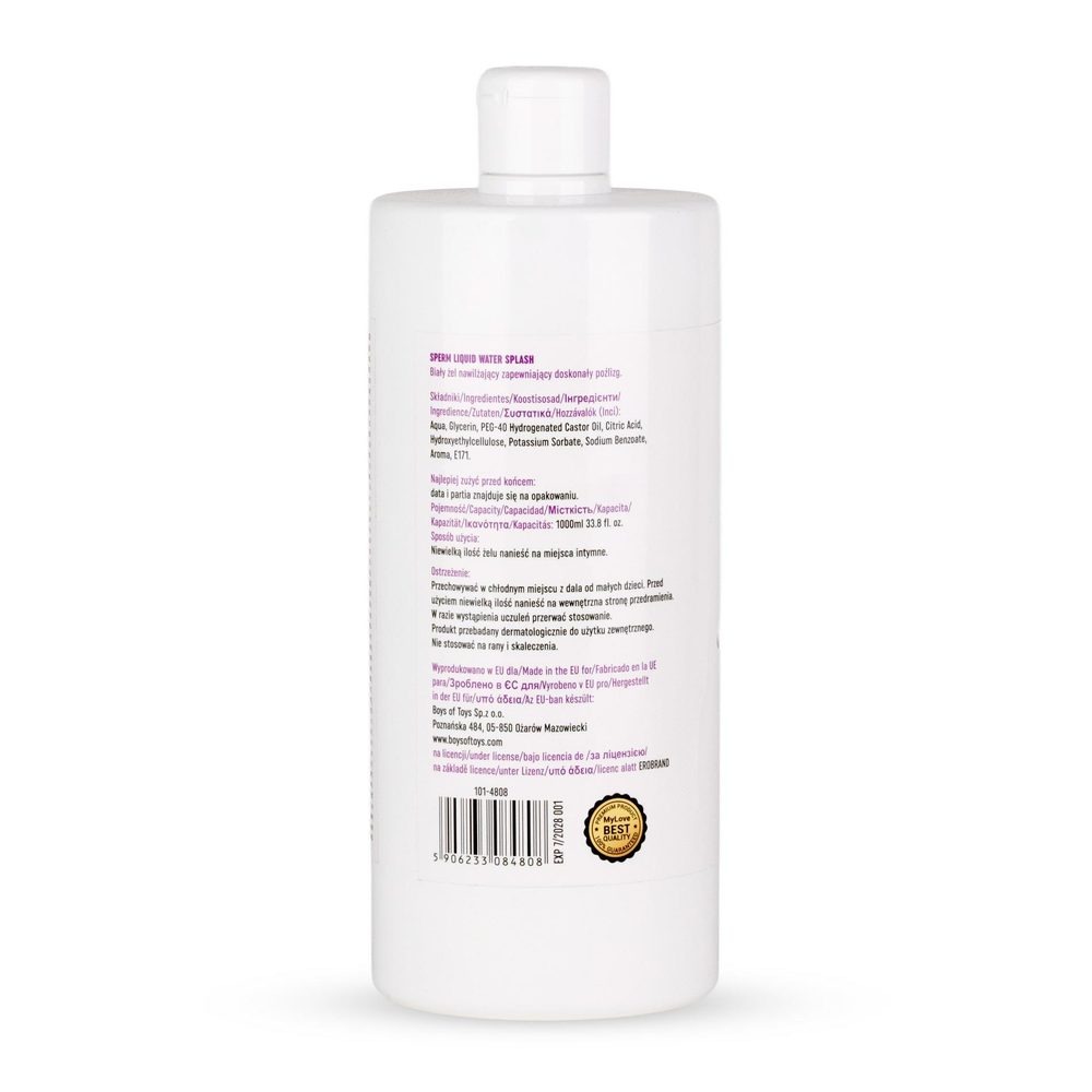 Żel intymny MyLove imitujący spermę biały 1000 ml