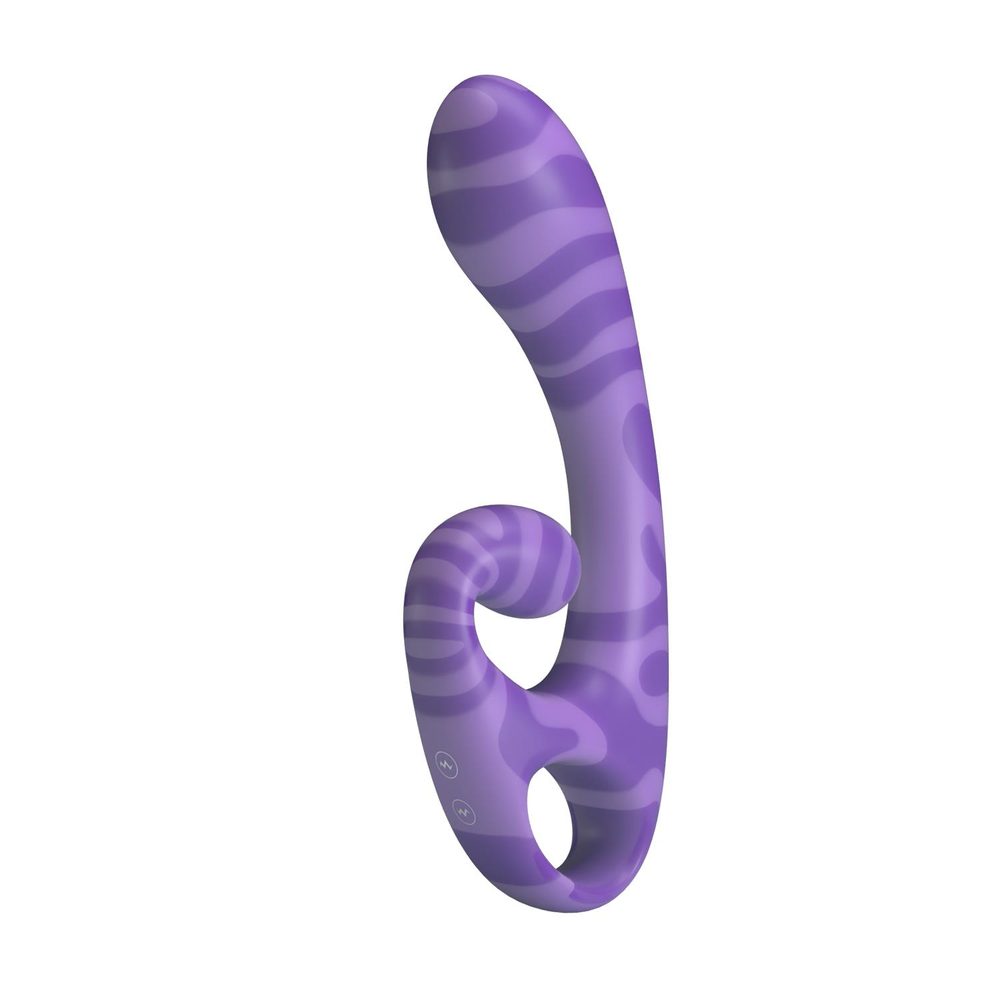 Dwustronny stymulator łechtaczki Pretty Love Sumner fioletowy silikonowy