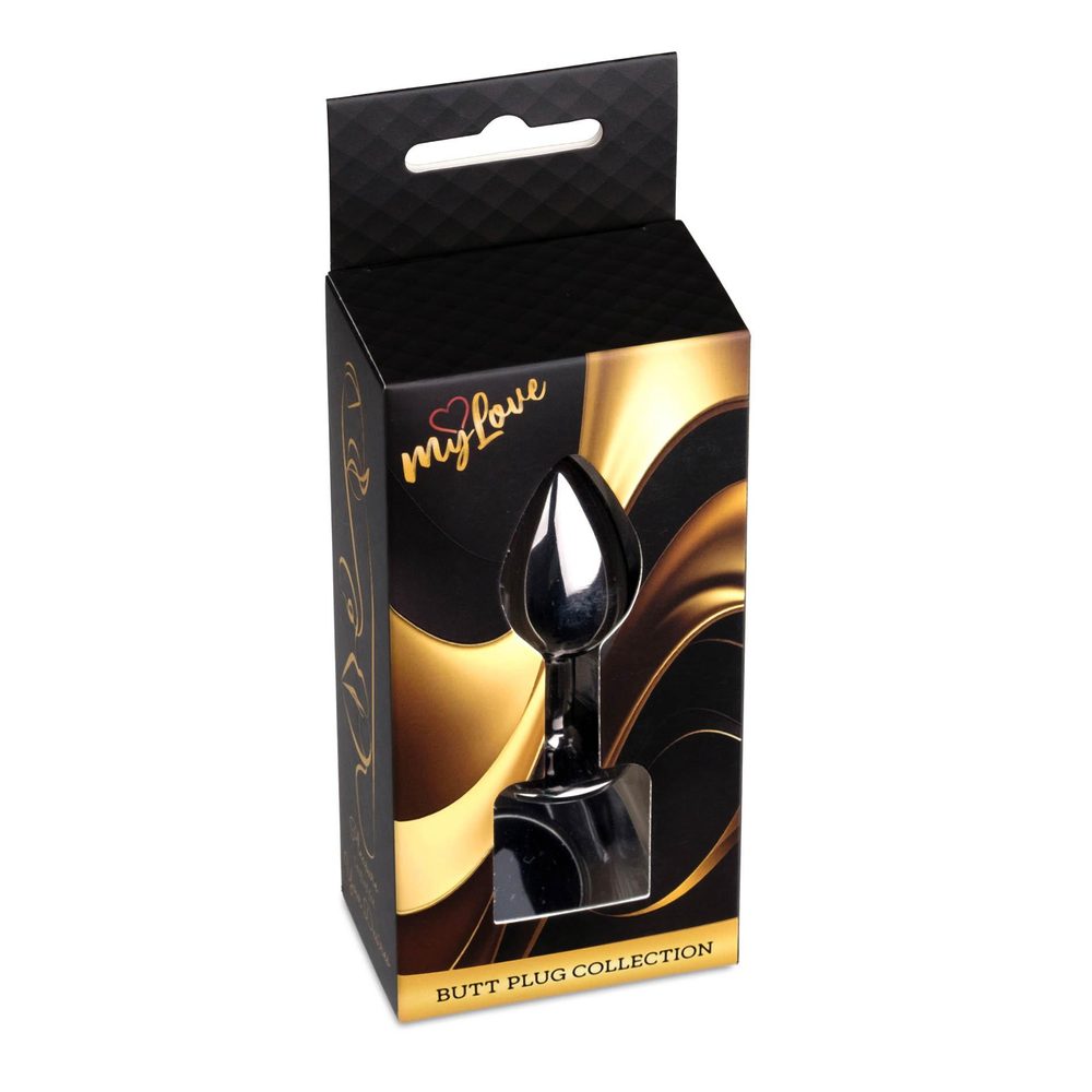 MyLove Toys - Jewellery Dark Silver PLUG- Black