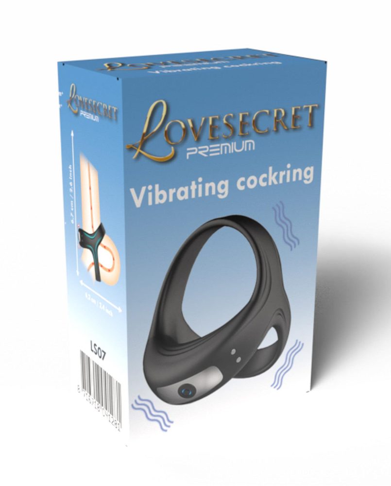 Wibrujący pierścień erekcyjny Lovesecret Premium silikonowy wodoodporny USB