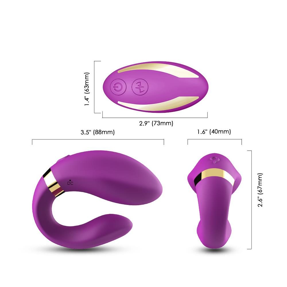 Stymulator łechtaczki silikonowy B Series Joy fioletowy USB