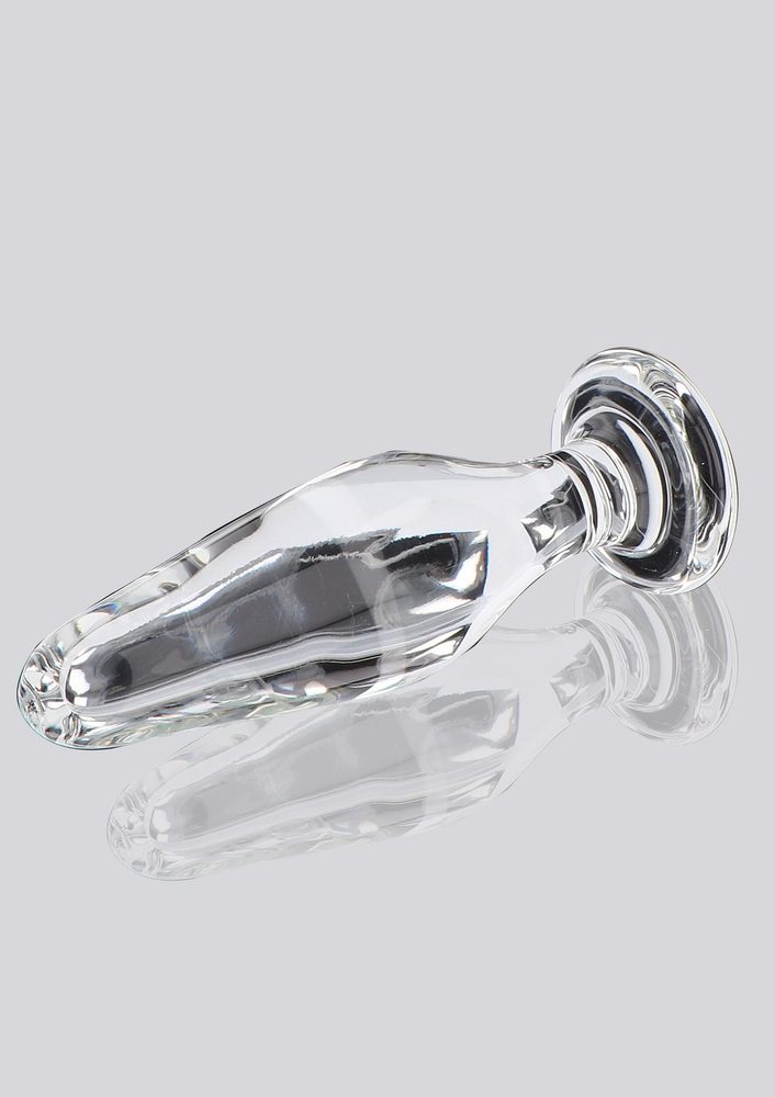 Korek analny szklany Star Sparkler ToyJoy przezroczysty 12 cm