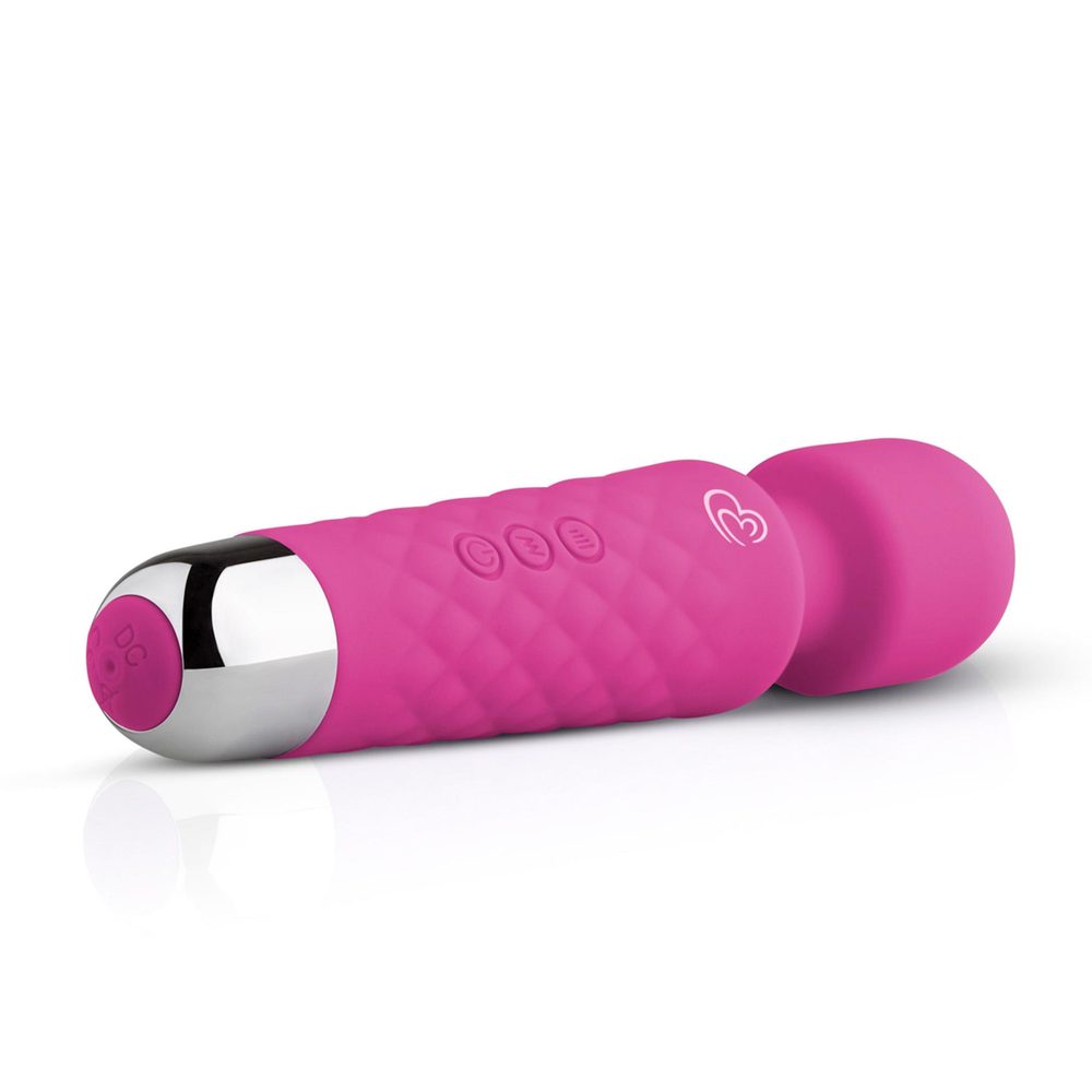 Wibrator mini wand EasyToys różowy USB 20 cm
