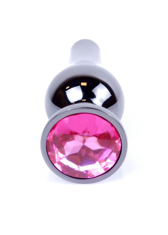 Biżuteria analna stalowa z różowym diamentem MyLove Toys 9,5 cm