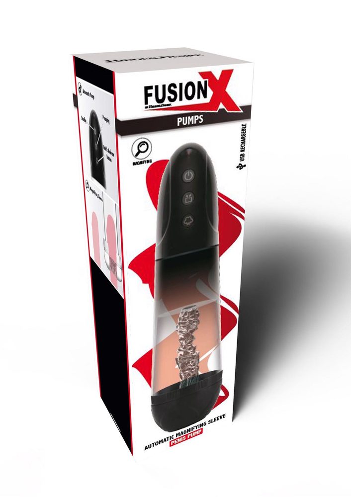 Automatyczna pompa powiększająca Fusion X Hidden Desire czarna