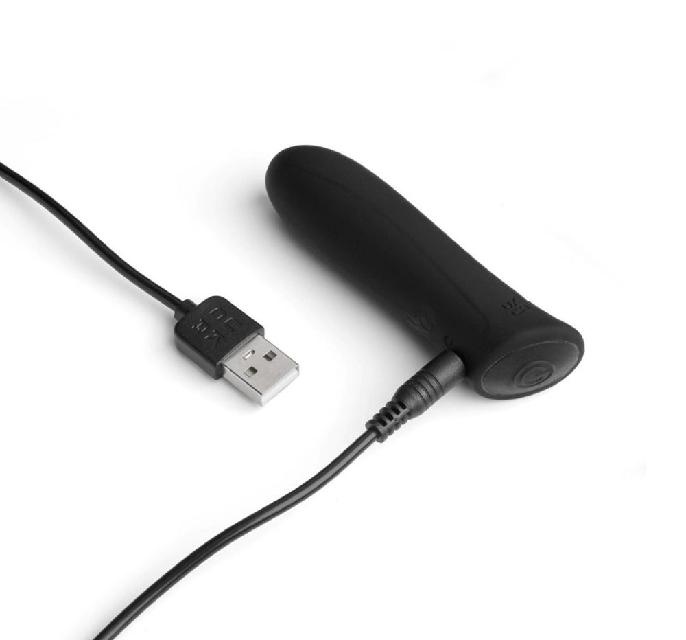 Wibrator bullet silikonowy Wonder Bullet So Divine czarny USB 9cm
