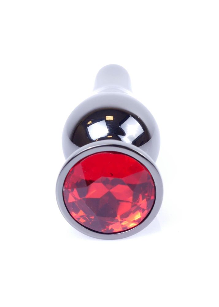 Biżuteria analna stalowa MyLove Toys srebrna czerwona 9.5 cm
