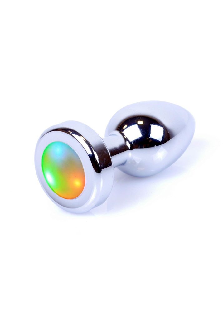 Biżuteria analna stalowa LED disco MyLove Toys 7 cm