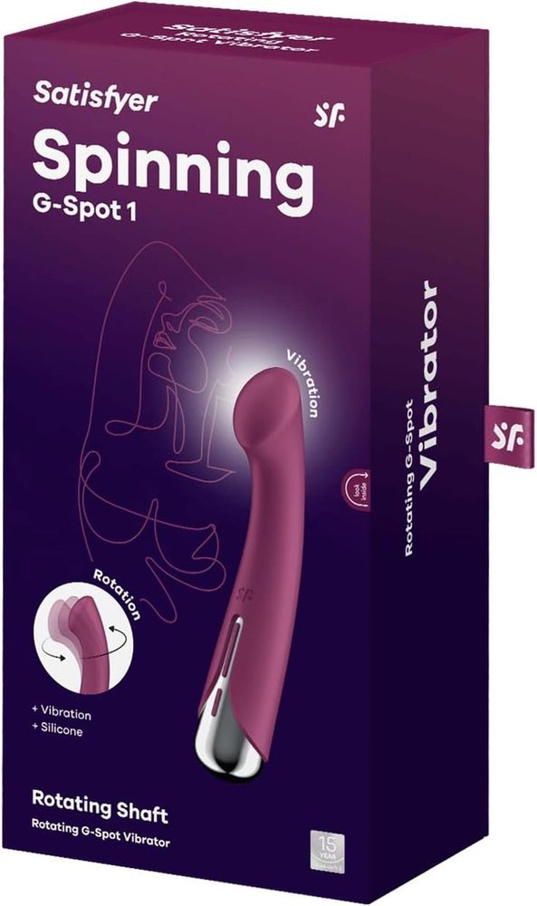 Wibrator punktu G obrotowy Satisfyer Spinning 1 czerwony
