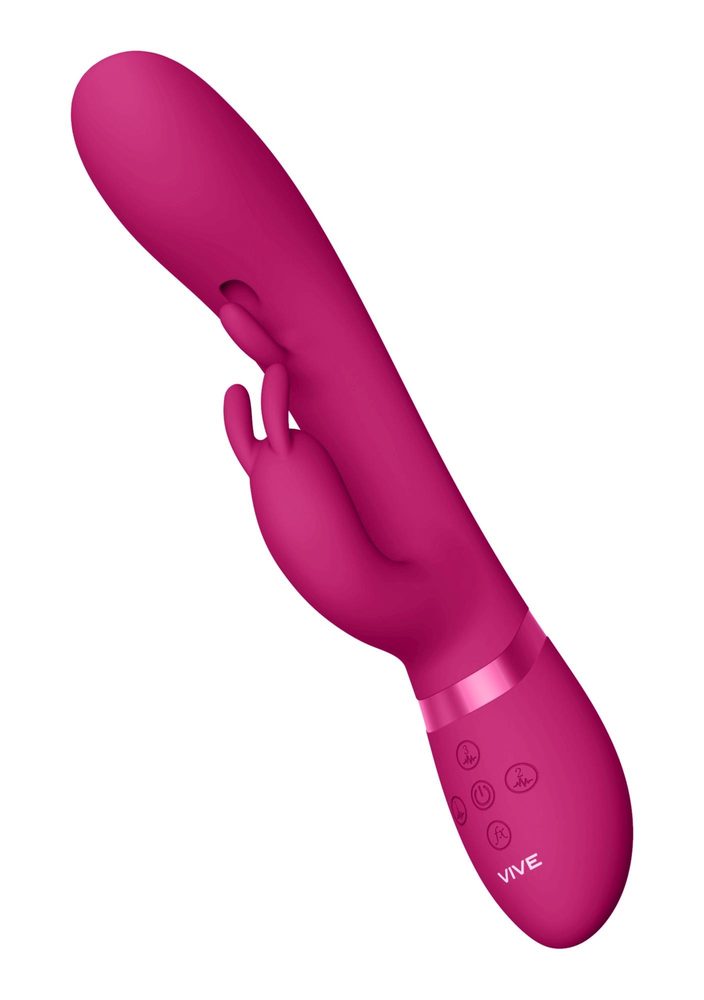 Wibrator króliczek Vive Tama różowy USB 27,6 cm
