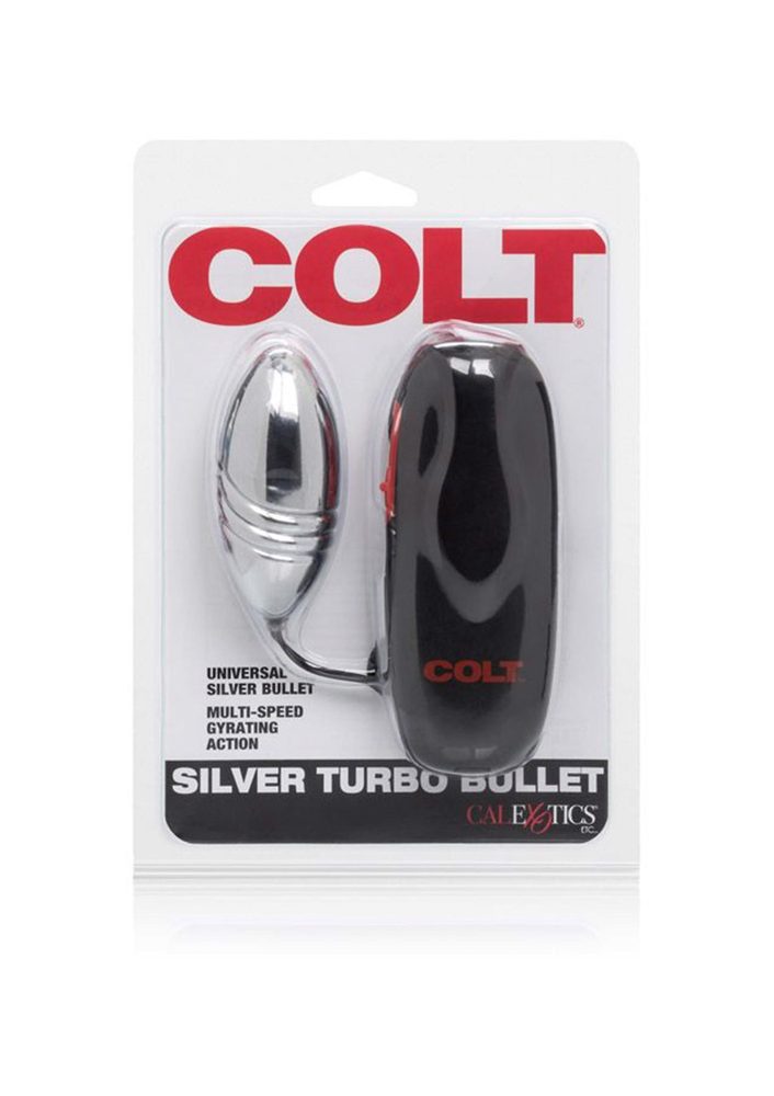 Jajko wibrujące Colt Turbo Bullet srebrne 7.5 cm
