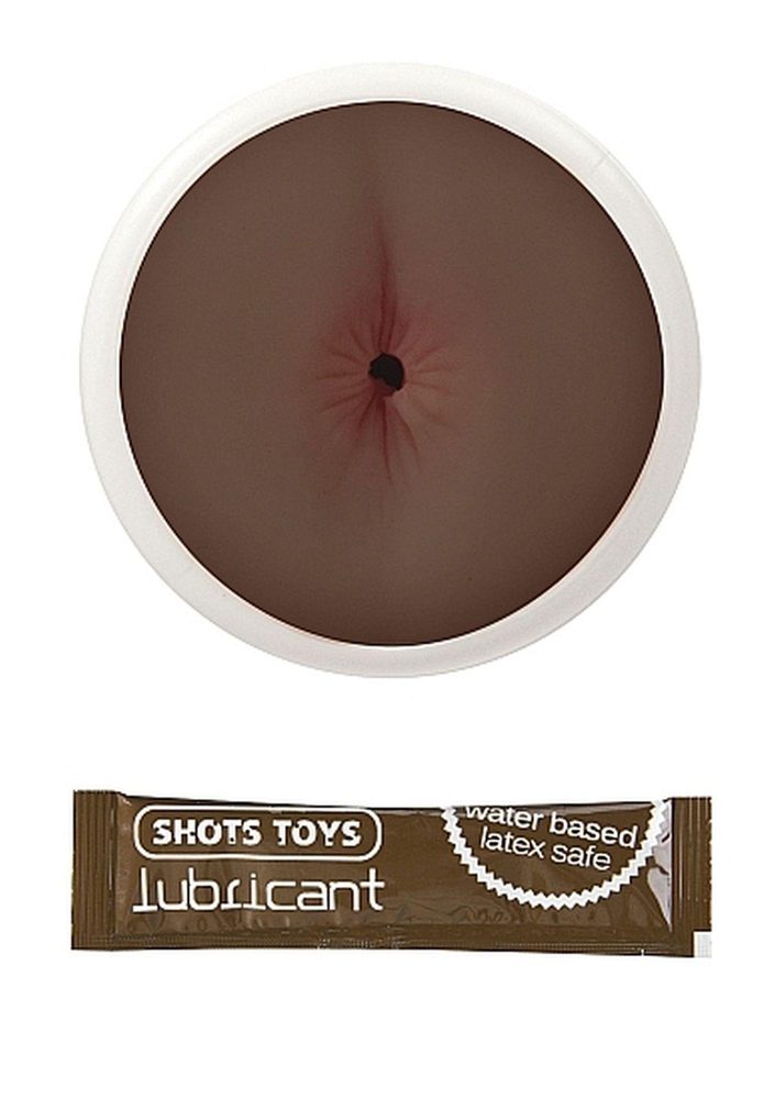 Masturbator analny Real Skin Dark Easy Rider ShotsToys 15,7 cm
