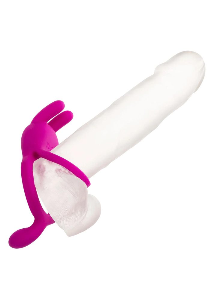 Pierścień wibrujący Calexotics z uszami króliczymi różowy USB