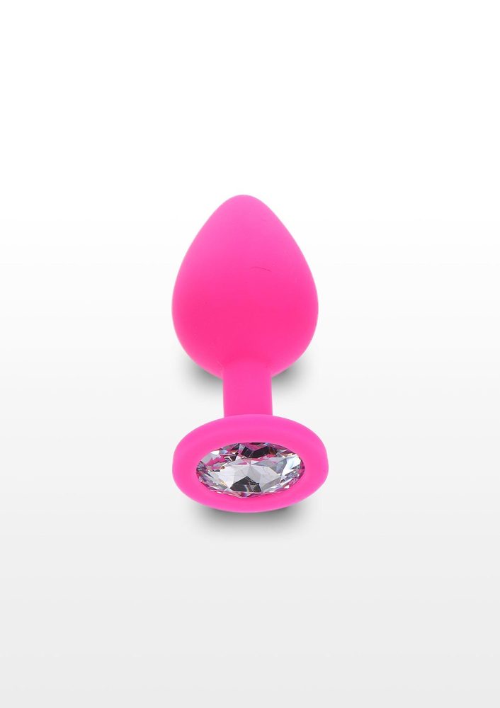 Korek analny Diamond Booty Jewel ToyJoy różowy 8 cm