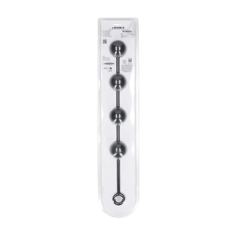 Kulki analne silikonowe Levelz XL 5cm czarne