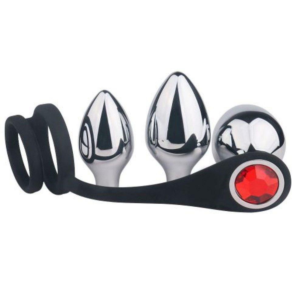Masażer prostaty Pleasure Bully Toyz4lovers z pierścieniami 11,6 cm