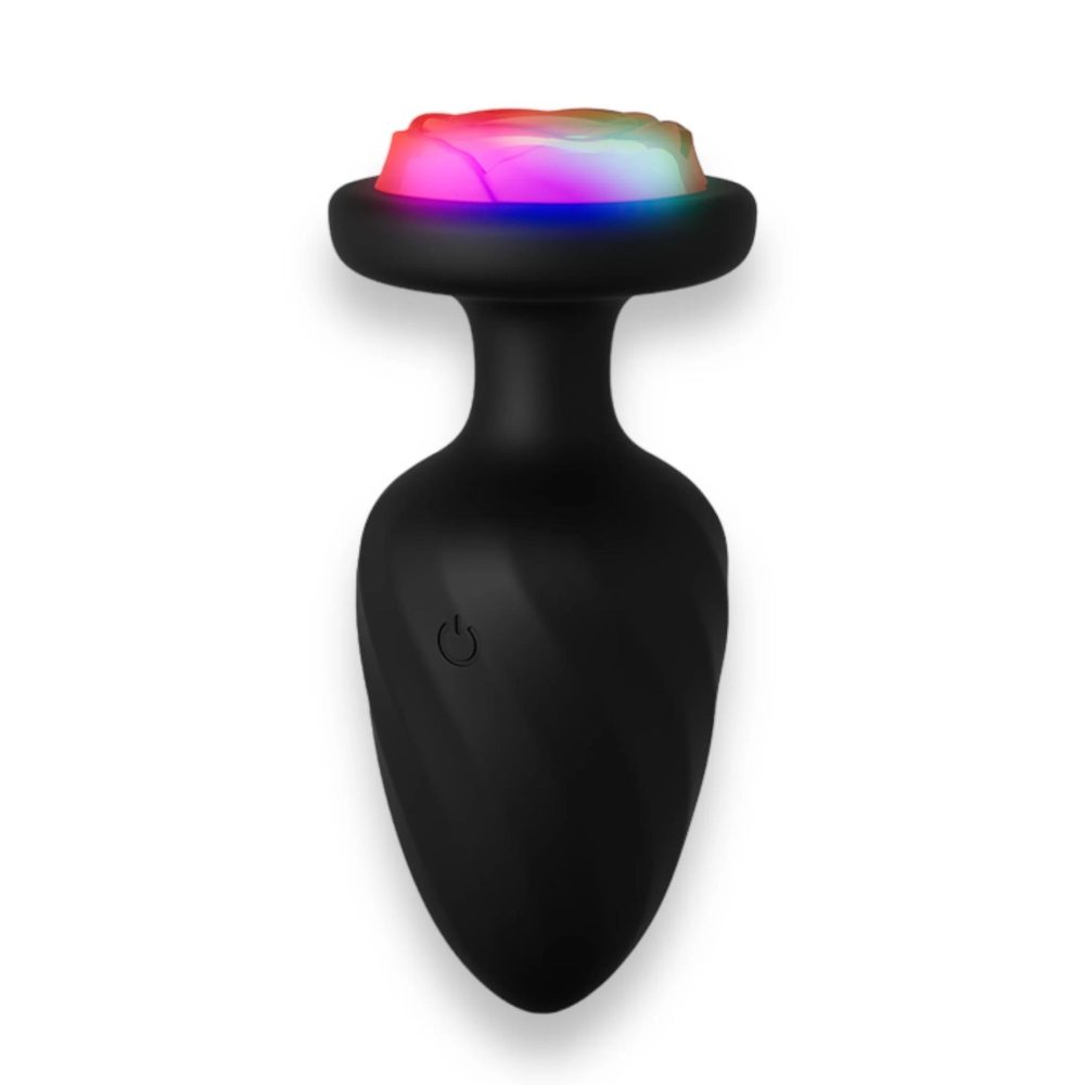 Wibrujący korek analny zdalny Power Escorts czarny silikonowy USB 10 cm