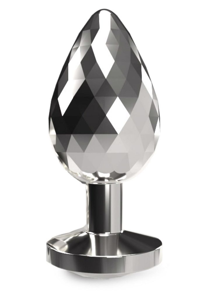 Korek analny Disco Diamond ToyJoy srebrny duży