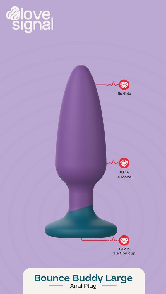 Korek analny Bounce Buddy Large silikonowy 13 cm