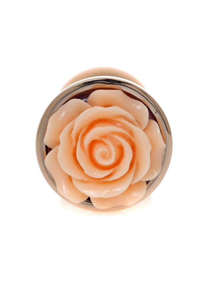 Biżuteria analna stalowa Rose Peach MyLove Toys 7 cm