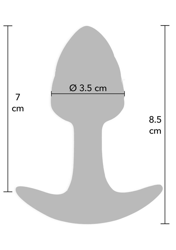 Korek analny ToyJoy Crystal Small silikonowy różowy 8,5 cm