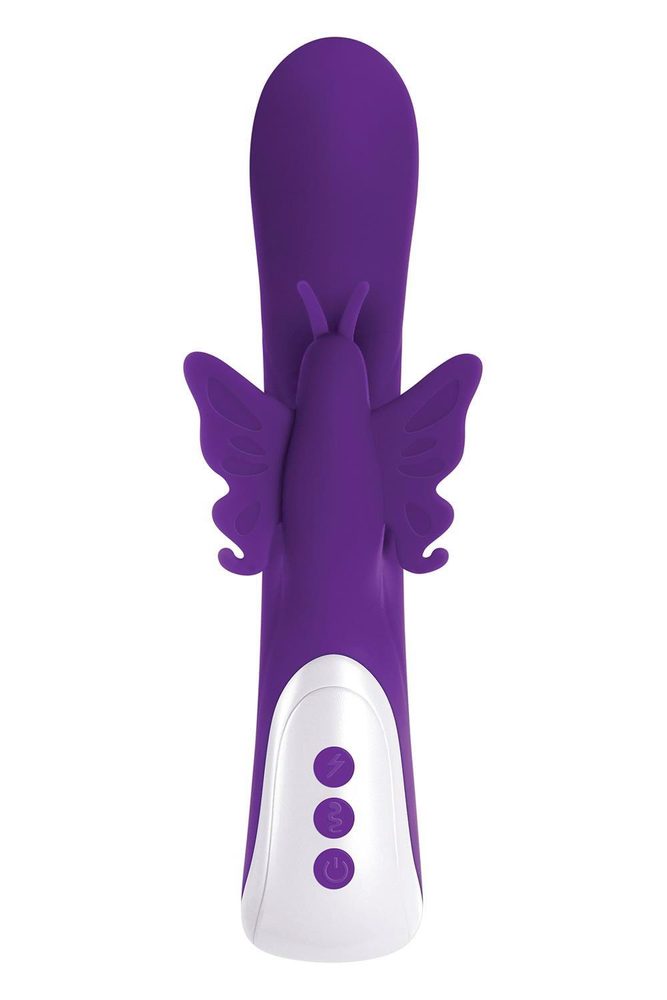 Wibrator punktu G Evolved Twirly Butterfly silikonowy USB 23 cm