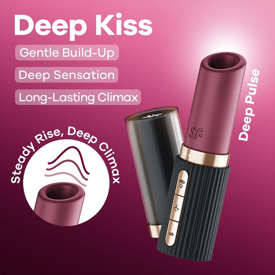 Stymulator łechtaczki Satisfyer Deep Kiss silikonowy USB