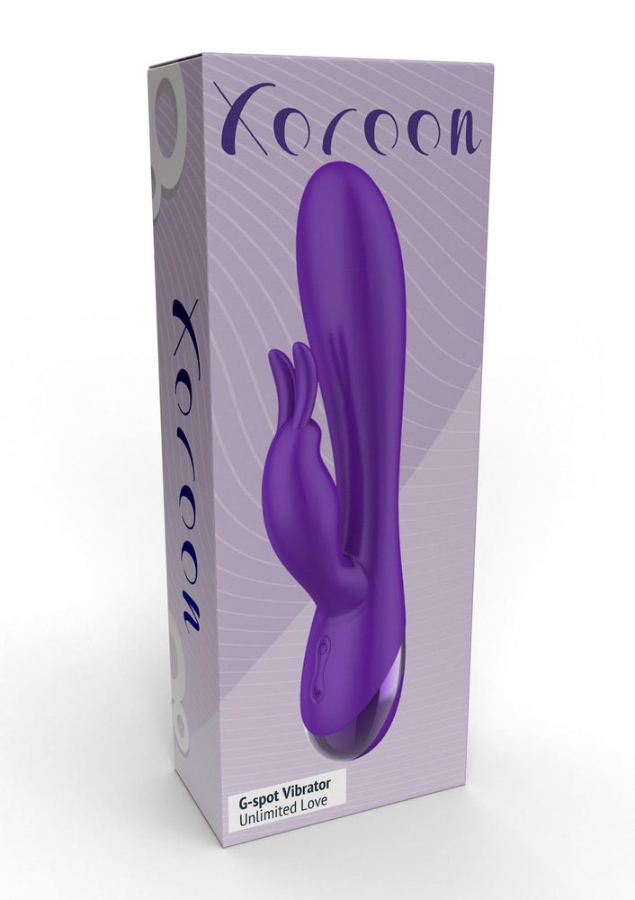 Wibrator króliczek Xocoon Unlimited Love fioletowy 19 cm