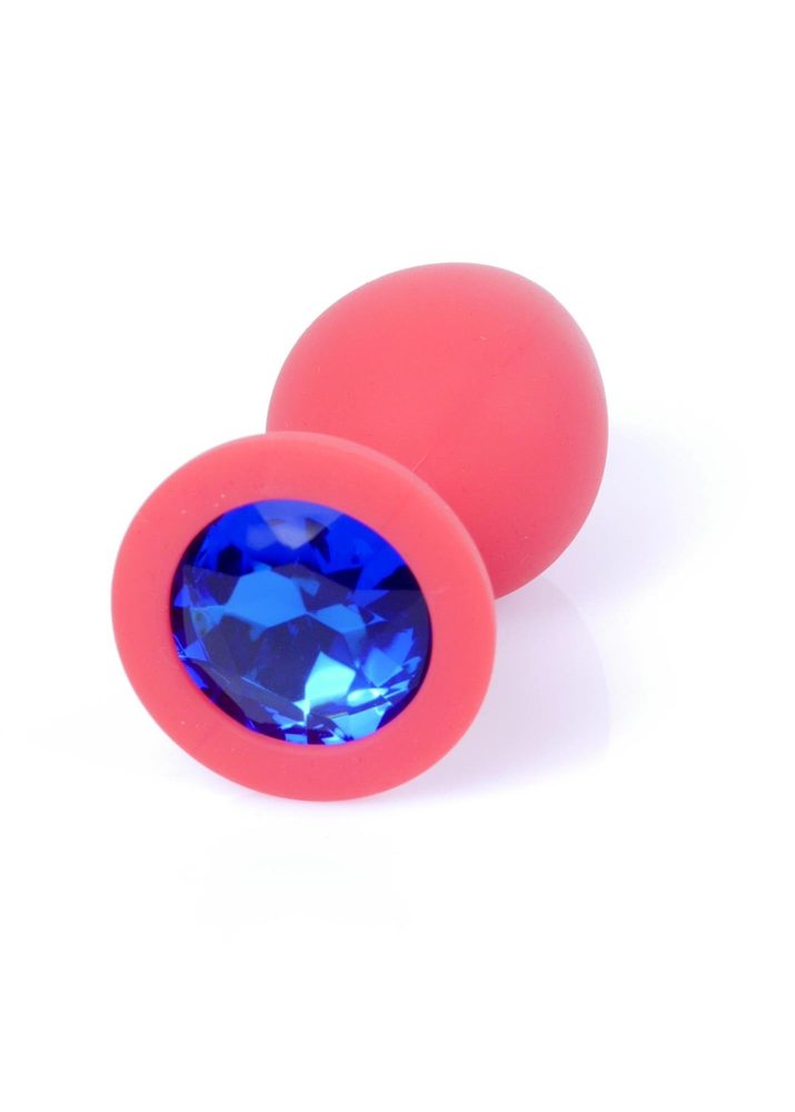 Silikonowa biżuteria analna MyLove Toys czerwona średnia 8 cm