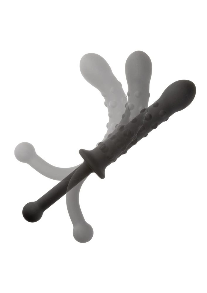Elastyczna sonda koralikowa silikonowa Calexotics czarna 25,5cm