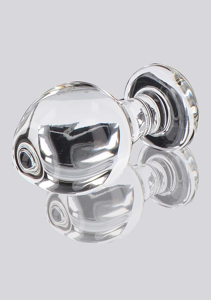 Szklany korek analny Brilliant Star ToyJoy przezroczysty 9 cm