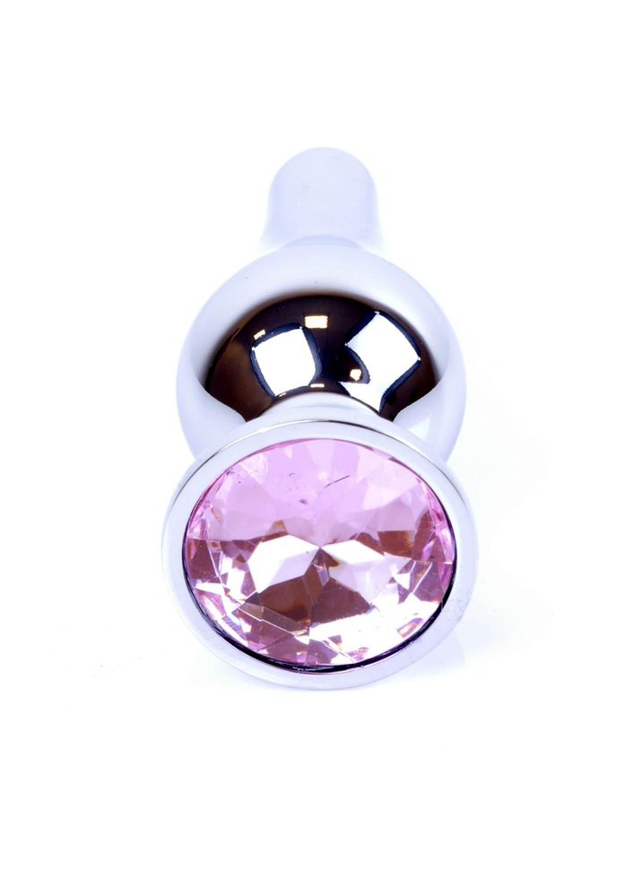 Srebrny korek analny z diamentem MyLove Toys 9,5 cm