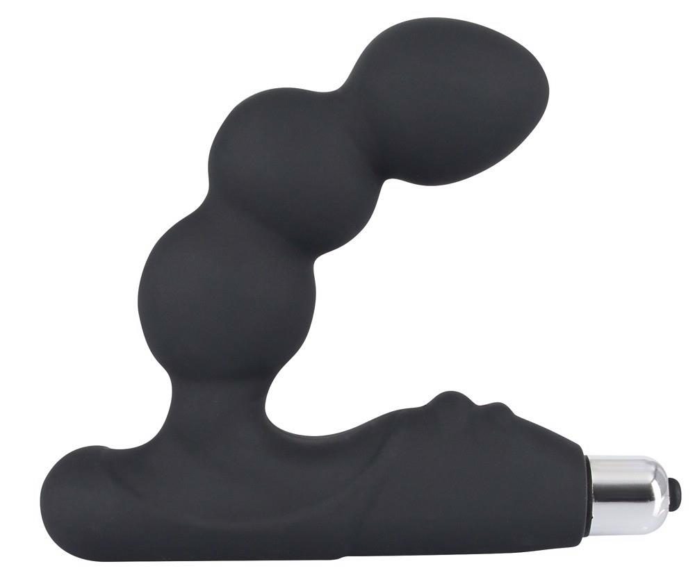 Masażer prostaty Rebel z wibracją czarny 14 cm