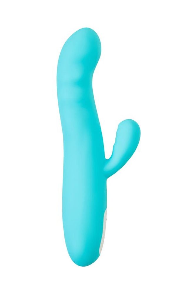 Wibrator króliczek rotacyjny JOS MERRY SWI niebieski silikonowy 20.7 cm USB