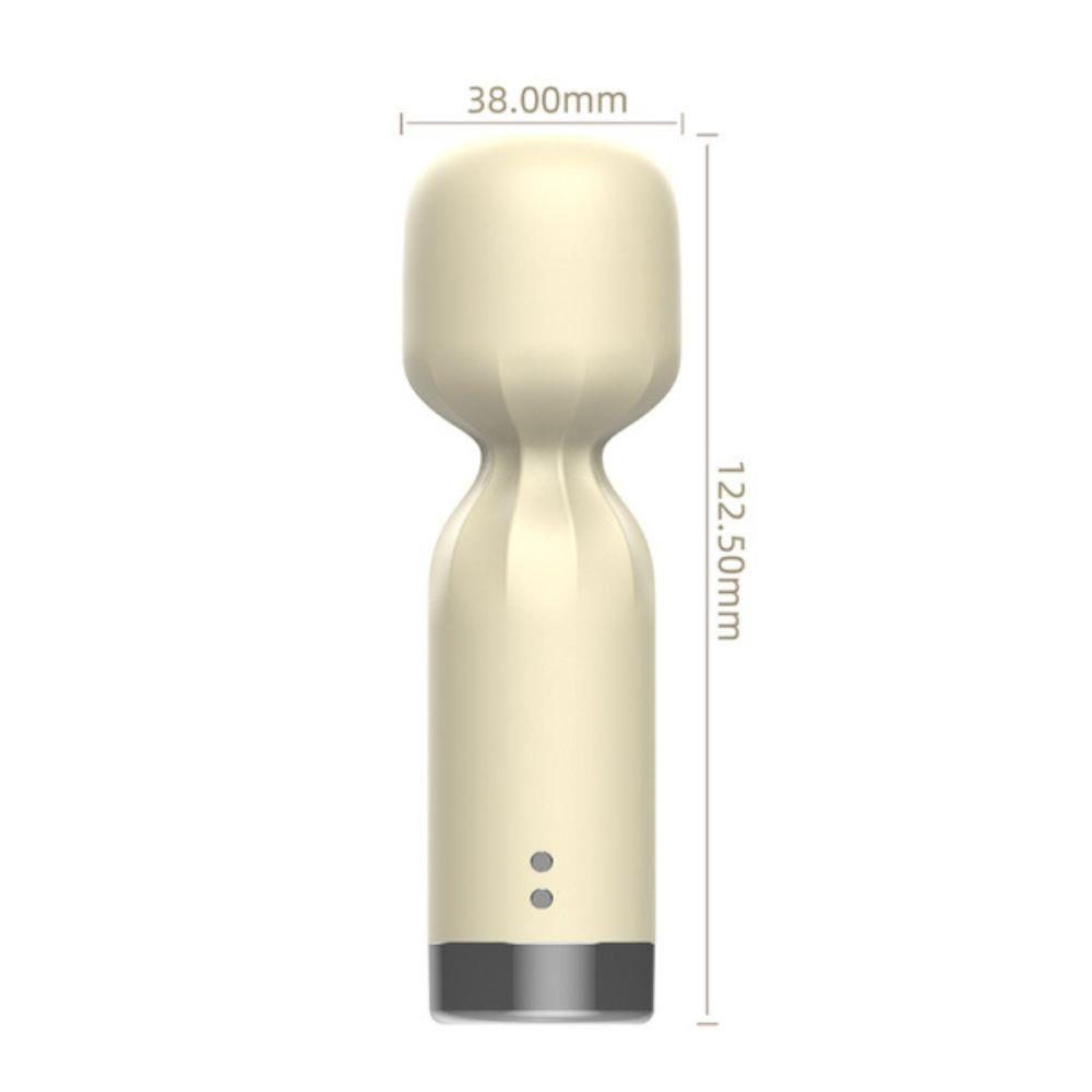Wibrator Silk Pulse ecru kompaktowy 12 cm wodoodporny