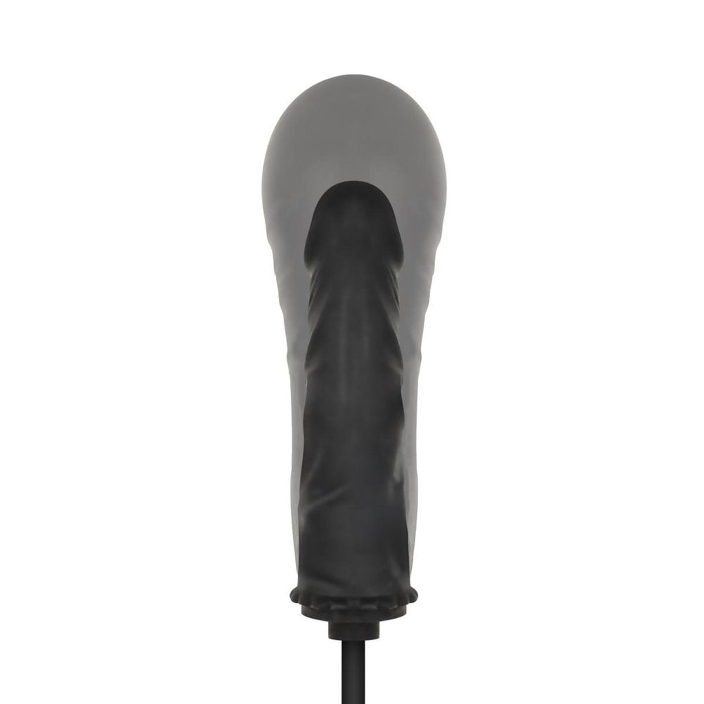 Pompowany korek analny EasyToys czarny 14,5 cm