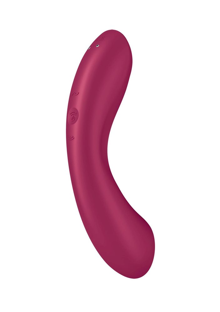 Wibrator silikonowy Satisfyer Curvy Trinity 1 czerwony USB