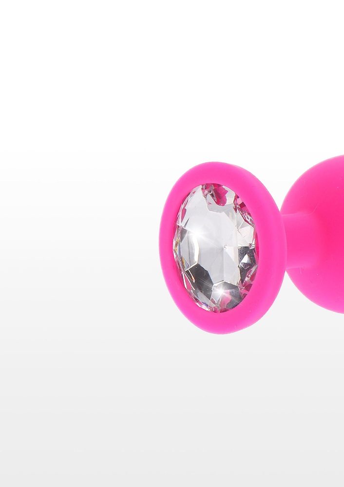 Korek analny Diamond Booty Jewel ToyJoy różowy 8 cm