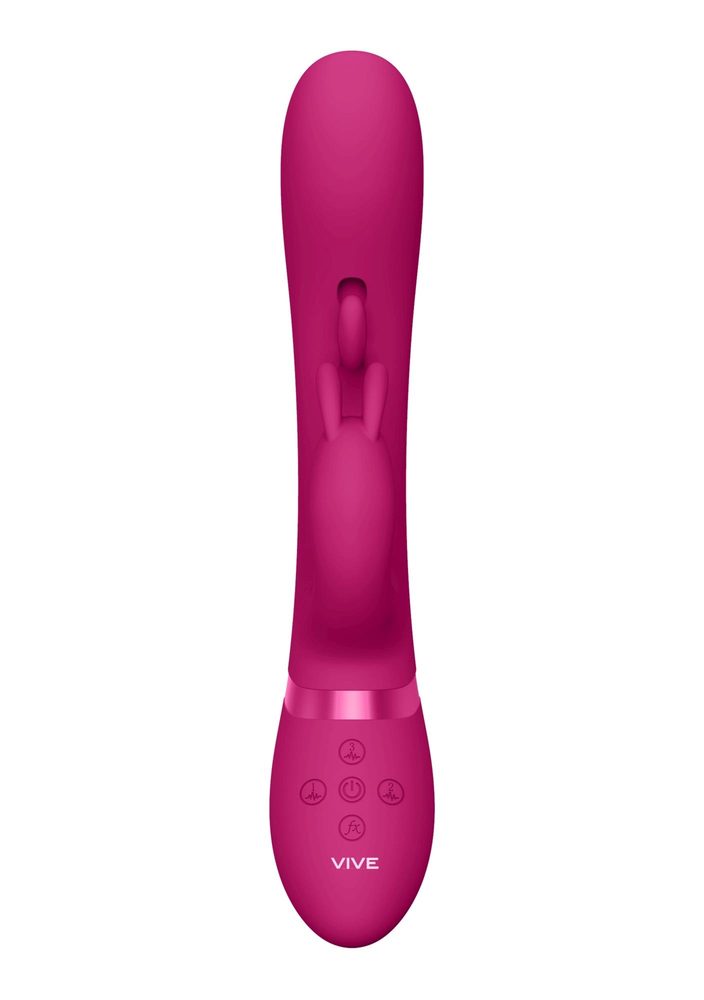 Wibrator króliczek Vive Tama różowy USB 27,6 cm