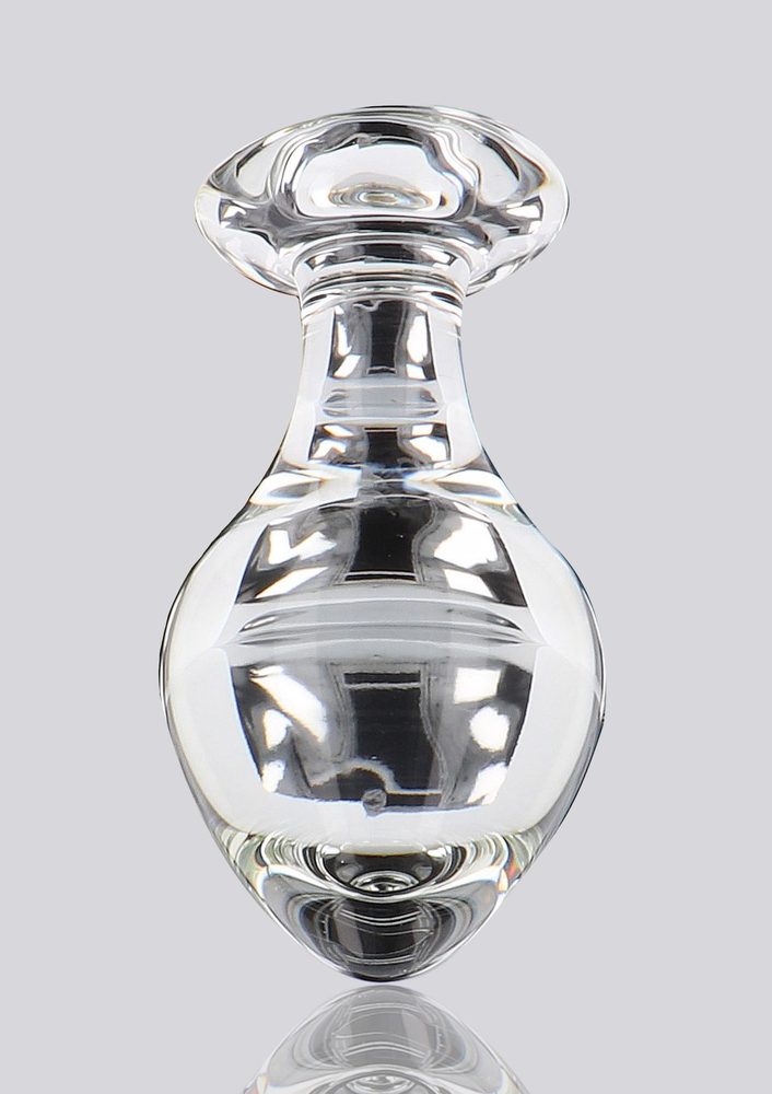 Szklany korek analny Brilliant Star ToyJoy przezroczysty 9 cm